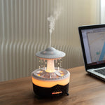 UFO Raindrop Aroma Diffuser Essential Oil Diffuser with Remote Control 7 Colorful Lights Aroma Diffuser Humidifier for Home
