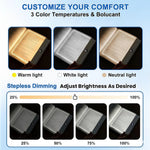 Smart LED Reading Light, Book Lamp Box, Rechargeable Transparent LED Flat Reading Light, with Timer, Doodle Desktop Study Light, the Dream Light for Quiet Readers.